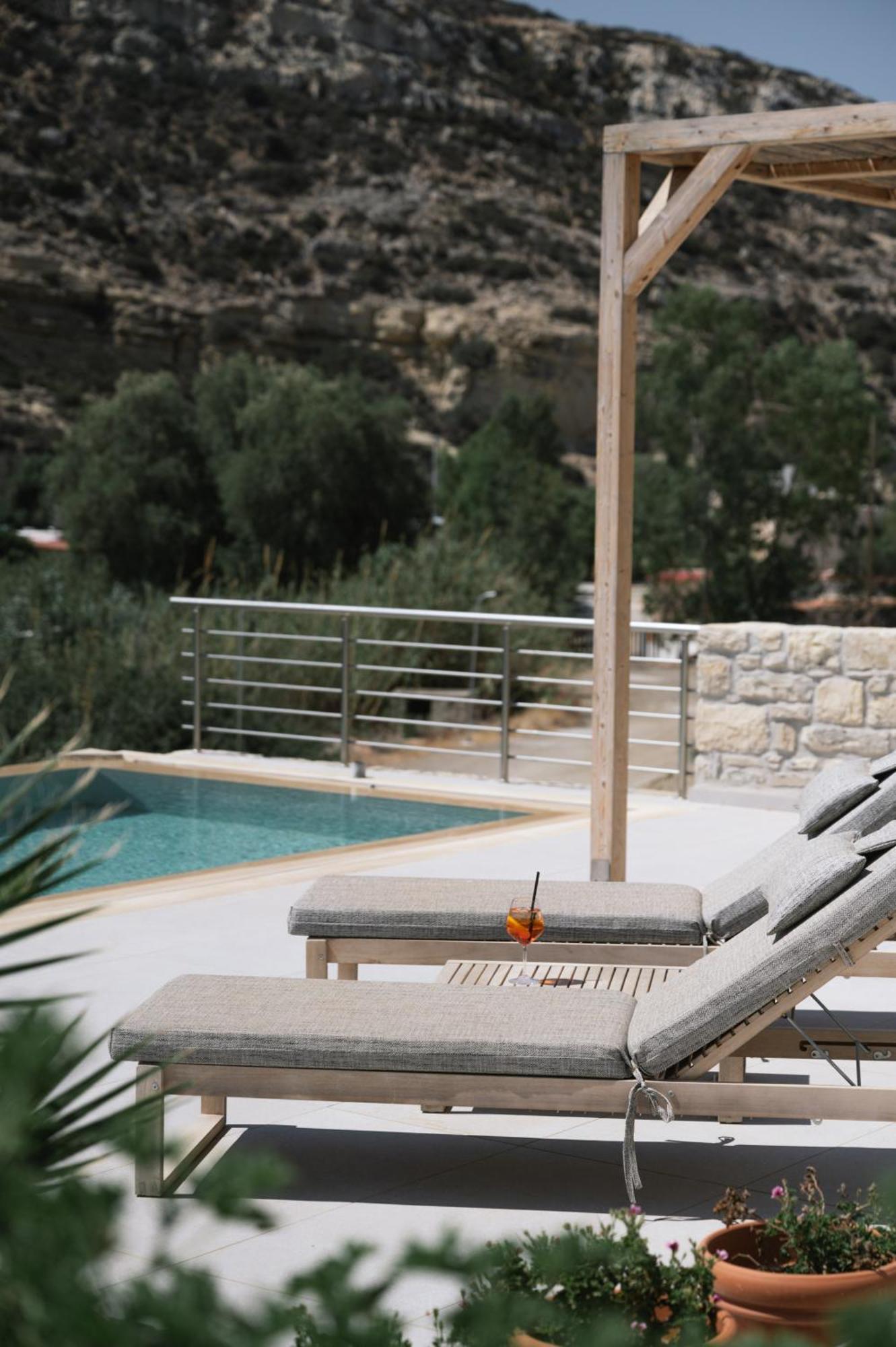 Luxury Villas Ammos In Style Mátala Kültér fotó