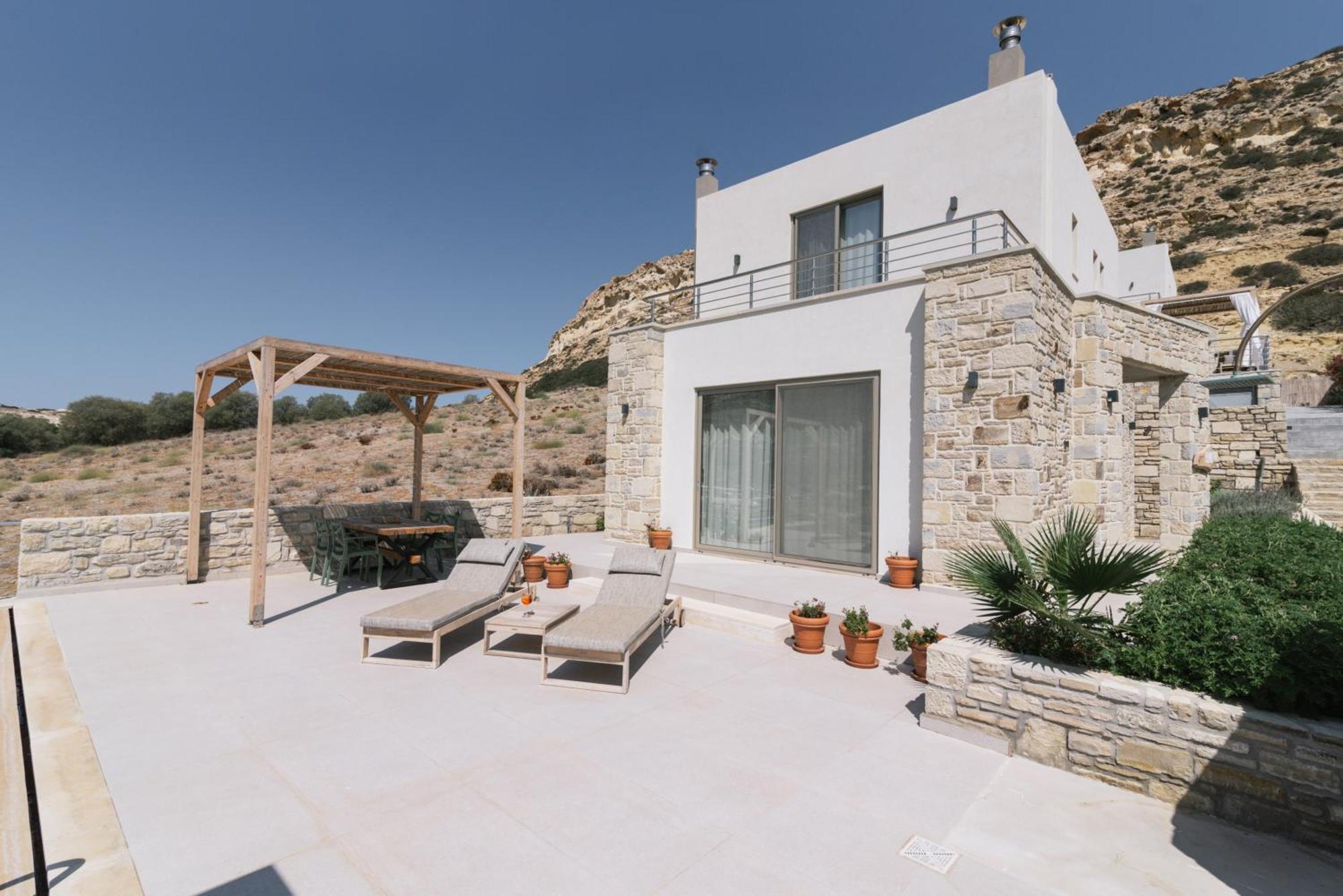 Luxury Villas Ammos In Style Mátala Kültér fotó