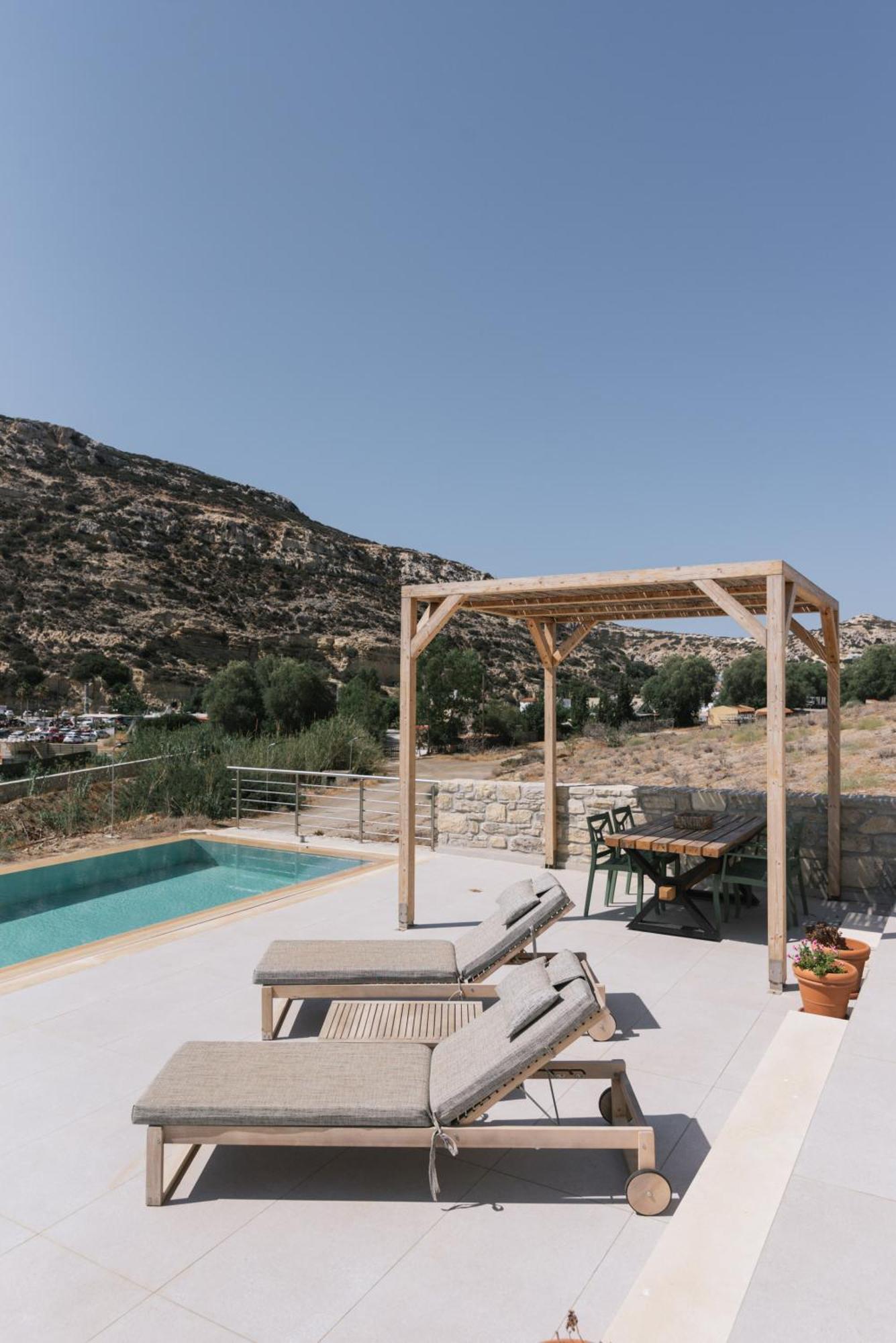 Luxury Villas Ammos In Style Mátala Kültér fotó